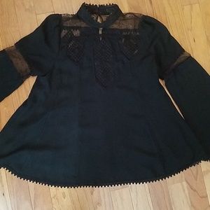 Anna Sui Black blouse